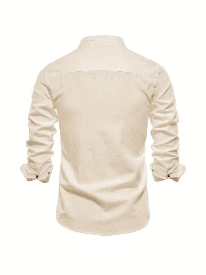 Henry | Men's Mandarin Collar Button-Down Shirt