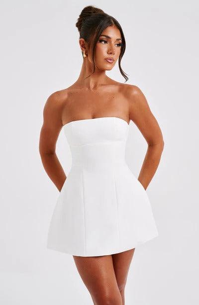 Women's Cocktail Strapless Bubble Mini Dress
