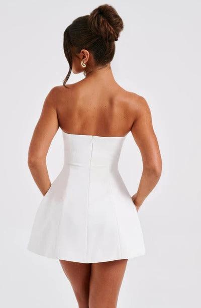 Women's Cocktail Strapless Bubble Mini Dress