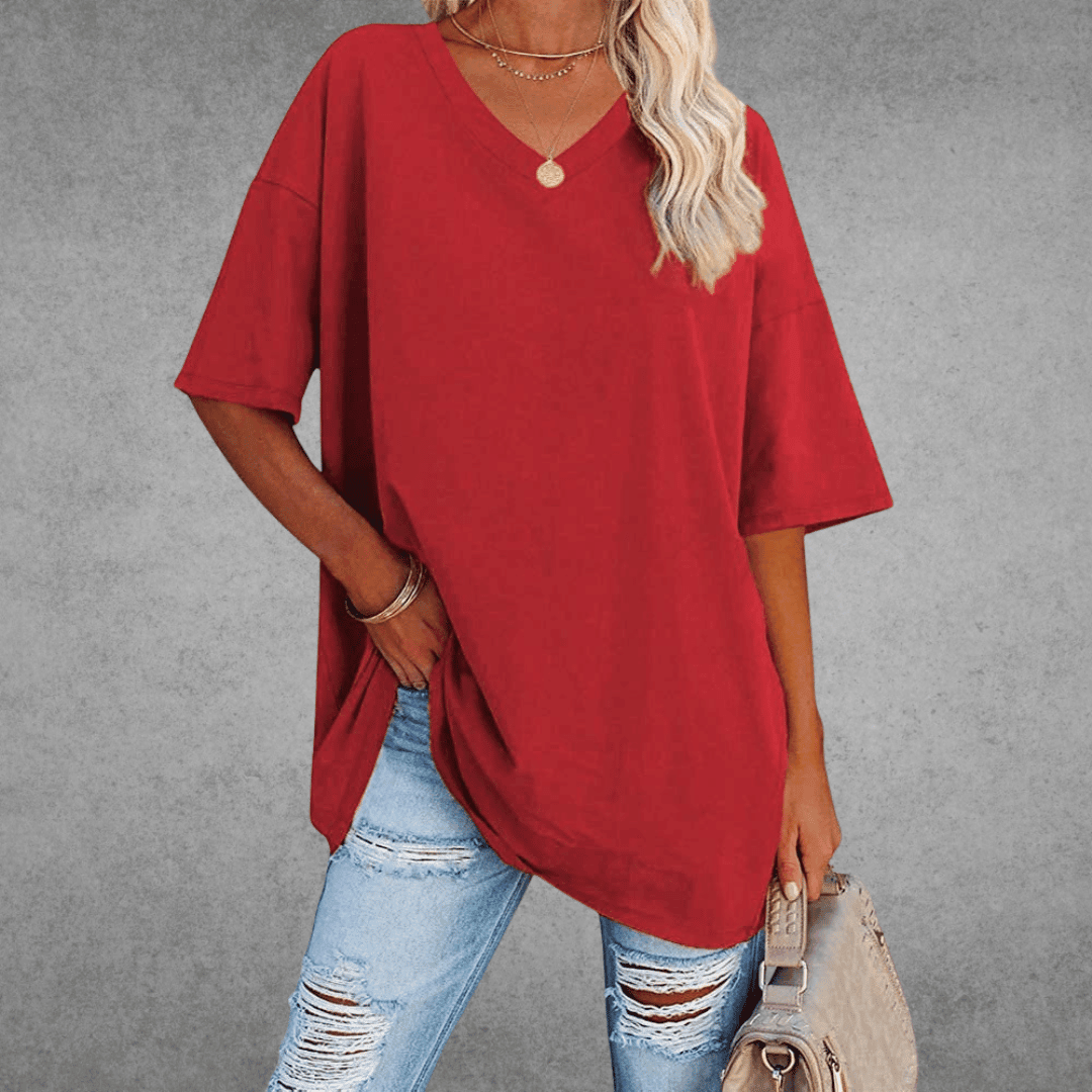 Phoebe | Women’s Half Sleeve V Neck Summer T Shirt