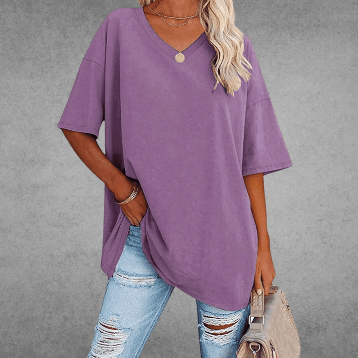 Phoebe | Women’s Half Sleeve V Neck Summer T Shirt