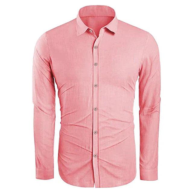 Ziggy | Men's Linen Long Sleeve Button Down Summer Shirt